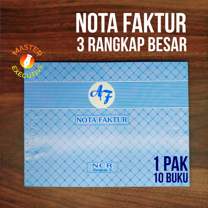 

[PAK - 10 BUKU] AF BUKU NOTA FAKTUR 3 PLY NCR / RANGKAP B3 BESAR