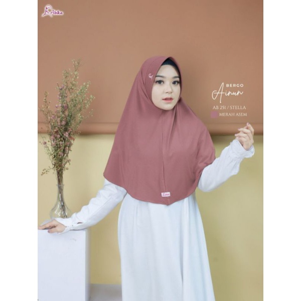 Hijab/jilbab Jersey stella premium✅ ainun✅cod✅ abika hijab✅