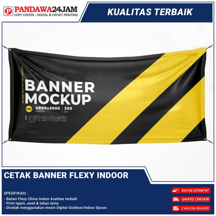 

Terlaris Spanduk Banner Bahan Flexy Cina Standar / Medium / Hi-Res 1X1Met