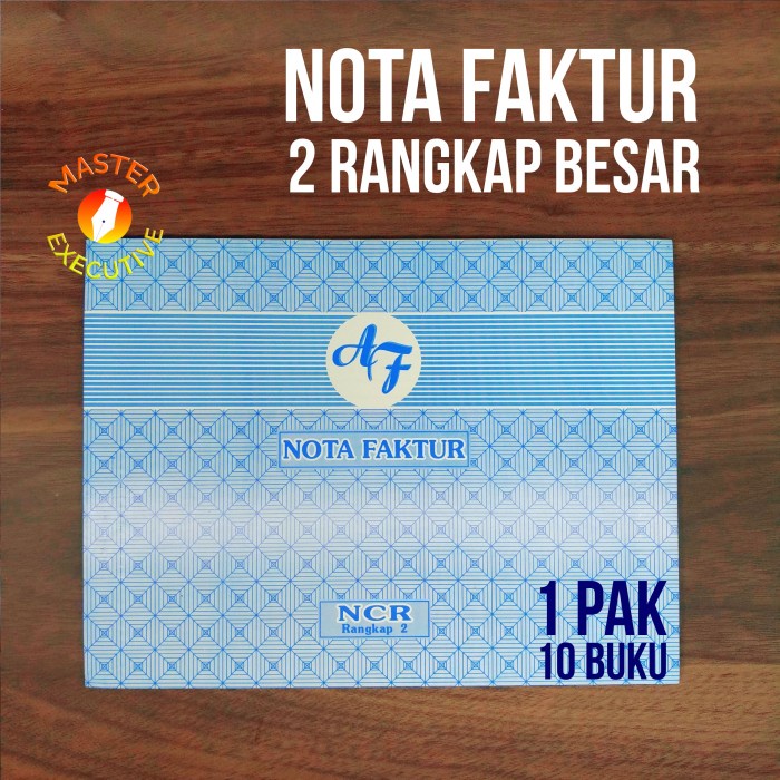 

Terlaris [Pak - 10 Buku] Af Buku Nota Faktur 2 Ply Ncr / Rangkap B2 Besar