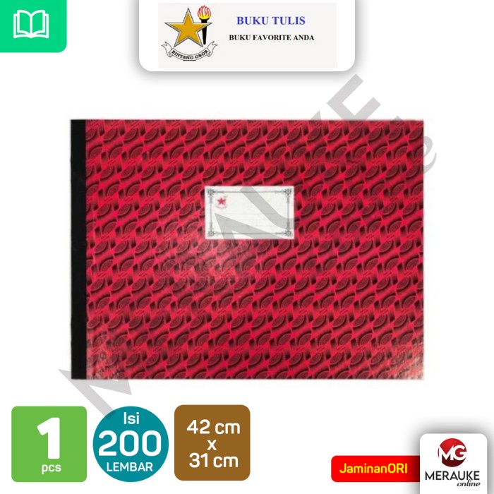 

Terlaris Buku Hard Cover Bintang Obor Double Folio 200 Lembar