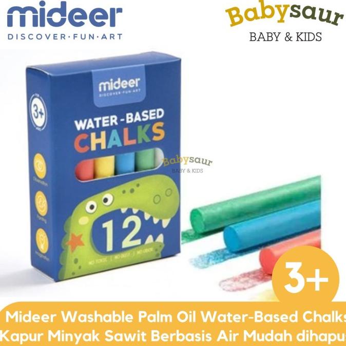 

MIDEER WATER BASED CHALK KAPUR ALAT TULIS WARNA WARNI MAINAN ANAK TOYS