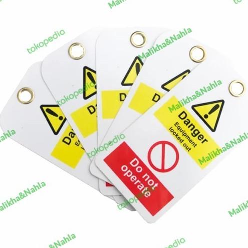 

best seller] 5PCS Security Lockout Tagout Tag Safety DO-NOT-OPERATE Remark Card