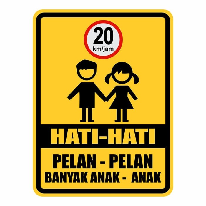 

Terlaris Rambu Plang Hati - Hati Banyak Anak Anak 45Cm X 60Cm Plat Alumunium