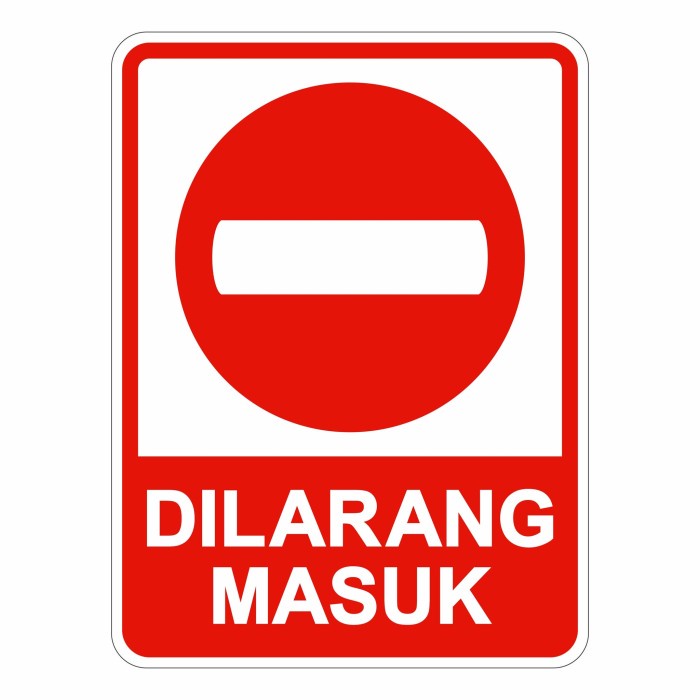 

Terlaris Rambu Plang Dilarang Masuk Verboden 45Cm X 60Cm Plat Alumunium