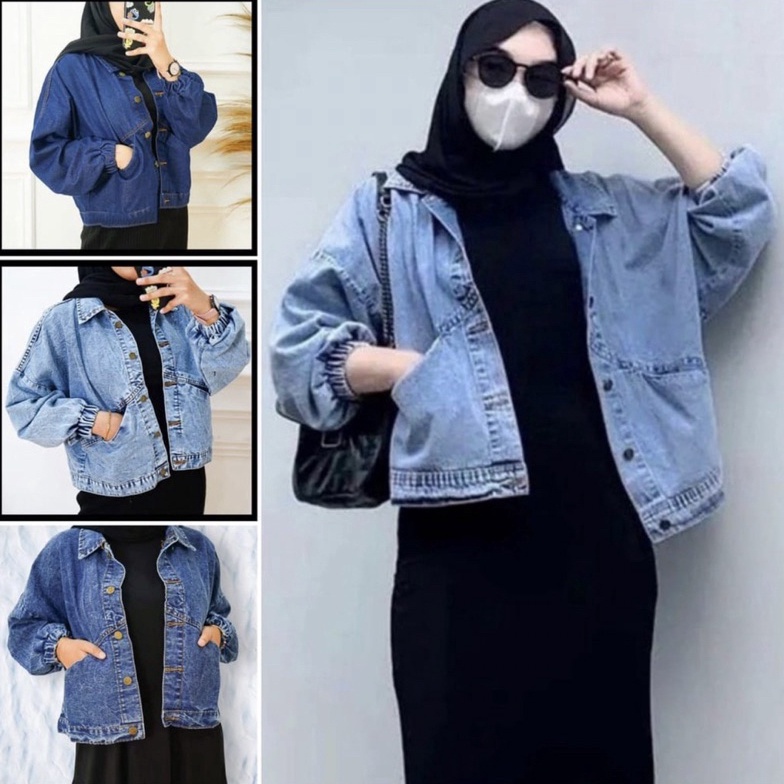 sdia -58 Jaket Vintage Jeans Oversize Wanita G8L