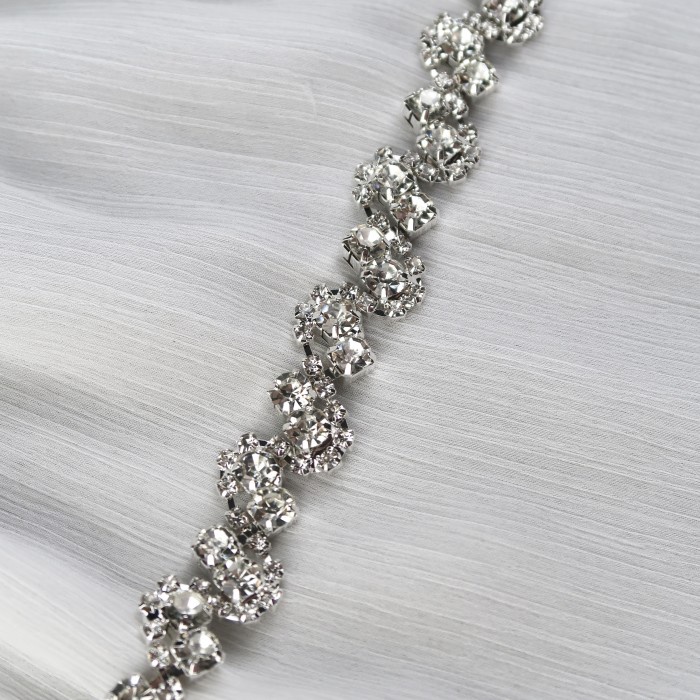 Terlaris Payet Rangkai Mutiara Swarovski Mewah Payet Kristal Istana Kancing