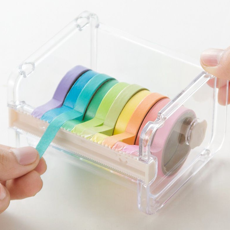 

Berkah Shopee dispenser demoting washi tape - selotip - tempat holder plastik [thehanscorner] 272