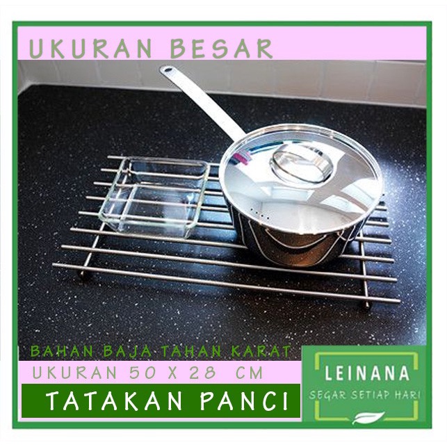 Terlaris Besi Besar Tatakan Panci Baja Tahan Karat 50X28 Cm Alas Panci Dudukan