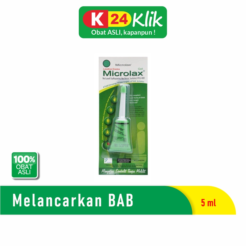 Microlax Enema 5ml – Obat Sembelit Pelancar BAB Dewasa & Anak