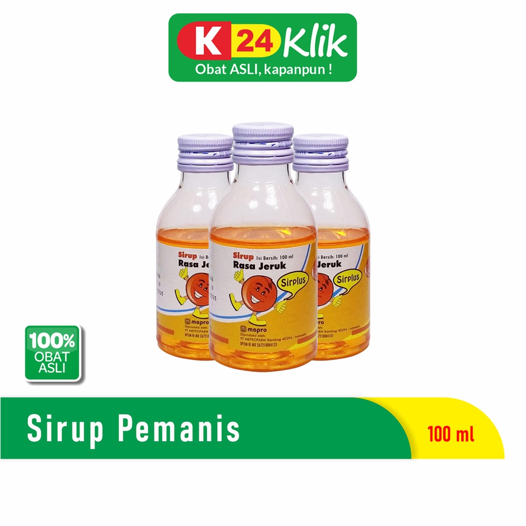 

Sirplus Sirup 100Ml Jeruk