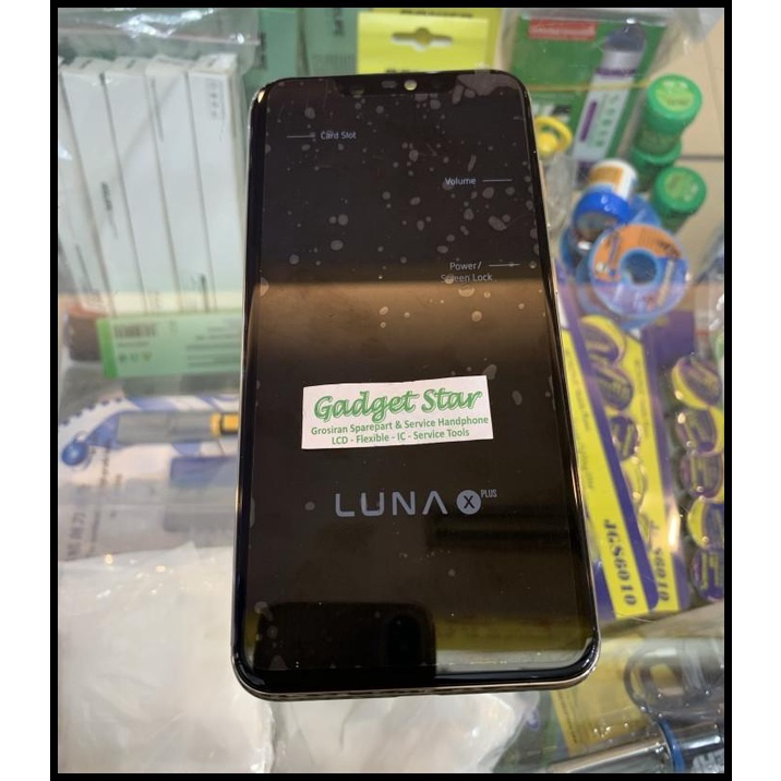 Terlaris Lcd Touchscreen Set Frame Bazel Tombol Power Luna G60X / Luna X Plus