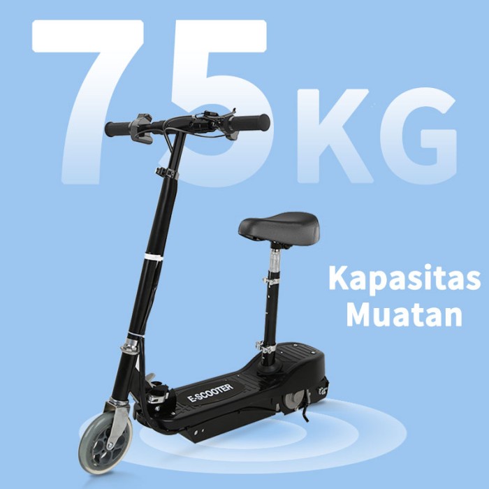 Terlaris Scooter Listrik Dewasa Lipat Skuter Listrik Duduk Garansi 1 Tahun