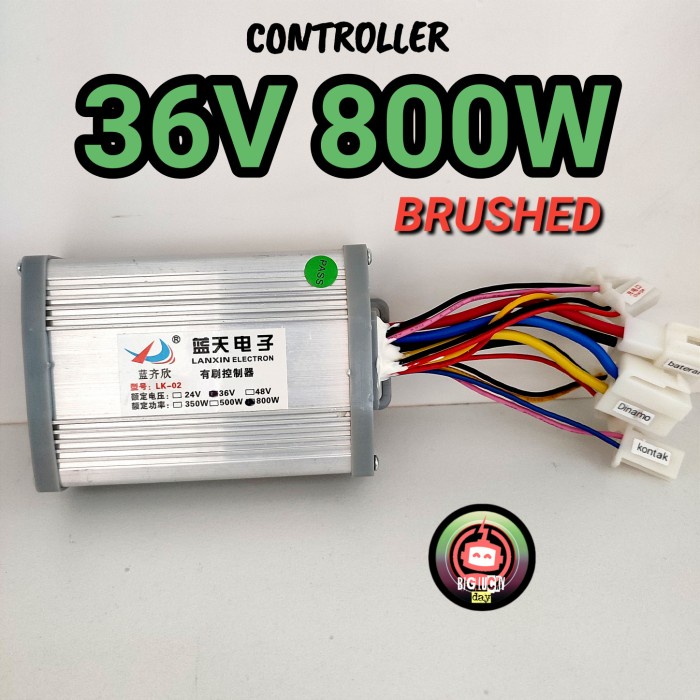 Terlaris Controller 36V 800W Brushed Kontroler 36Volt 800Watt Controler Skuter