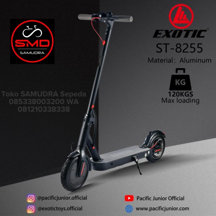 Terlaris Scooter Skuter Otopet Listrik Dewasa Anak Electric Exotic St 8255 Bdg
