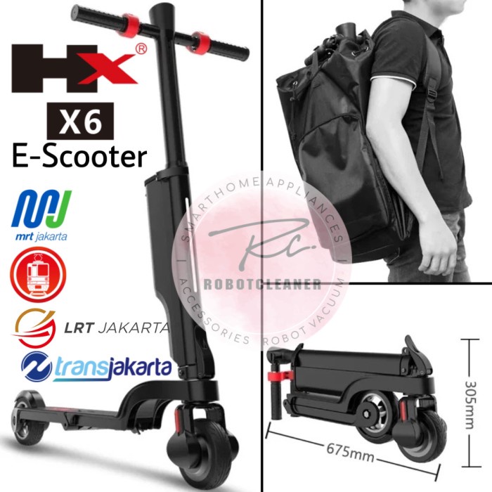 Terlaris Electric Scooter Backpack Ringkas Hx X6 Komuter Skuter