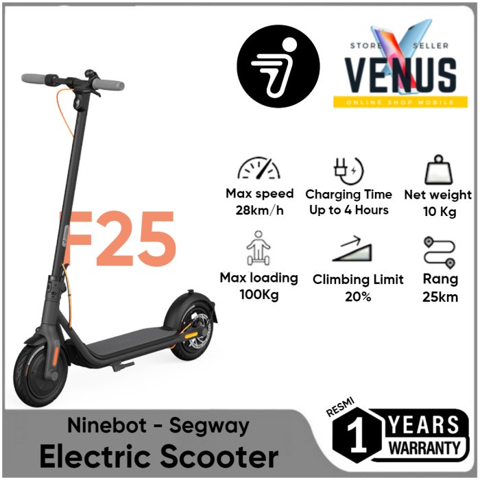 Terlaris Segway Ninebot Electric Scooter F25 / F30 / F40 Elektrik Skuter