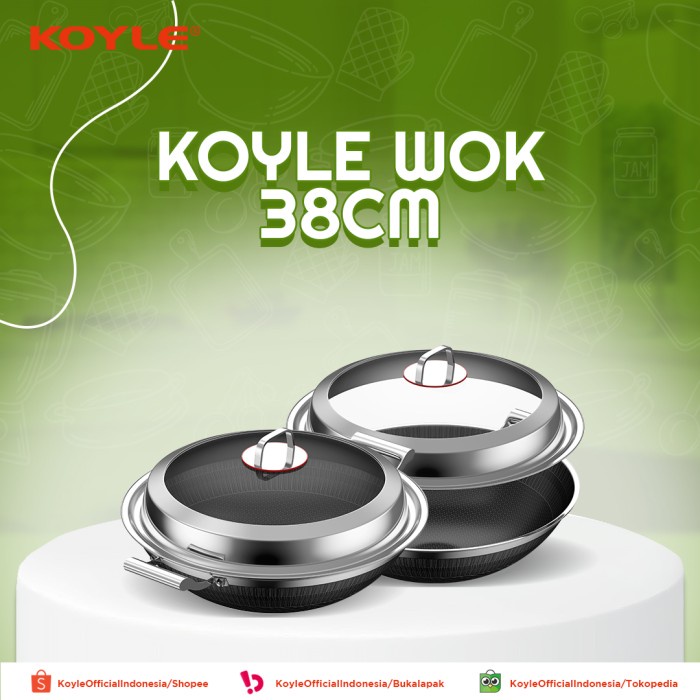 Terlaris Koyle Large Wok 38Cm & 42Cm High Quality