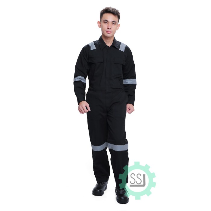 Terlaris Baju Wearpack Kerja Safety Hitam