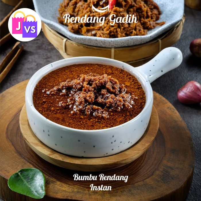 

Bumbu Rendang Instan Rendang Gadih Medium Spicy