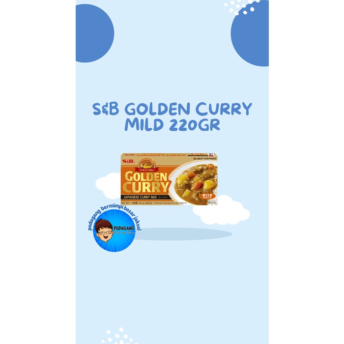 

S&B Golden Curry 220Gr Mild Kari Blok Kari Jepang - Mild