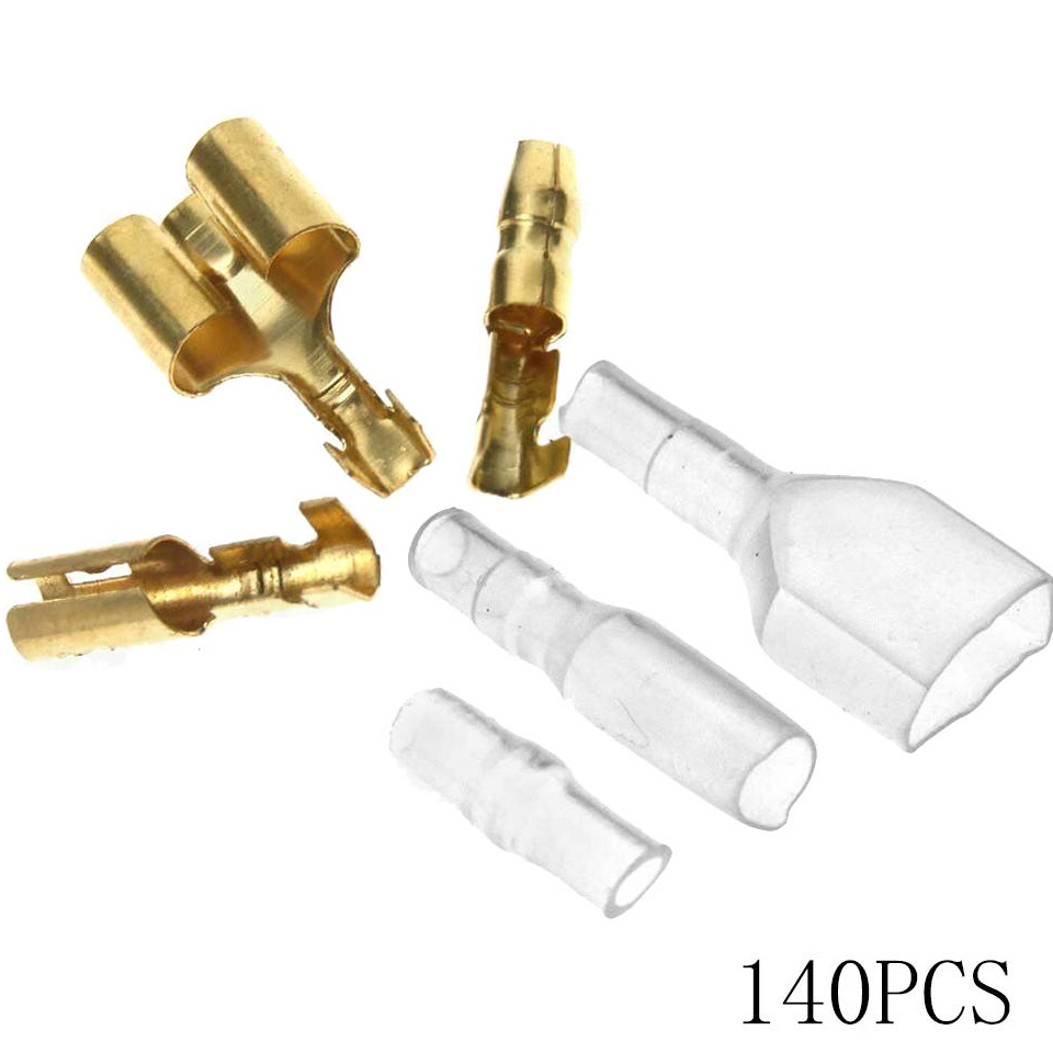 [CODEBARANG702EDJ] 140PCS 3.9mm Skun Bulat Female dobel Cabang Skun Bulat Kecil Double Only today