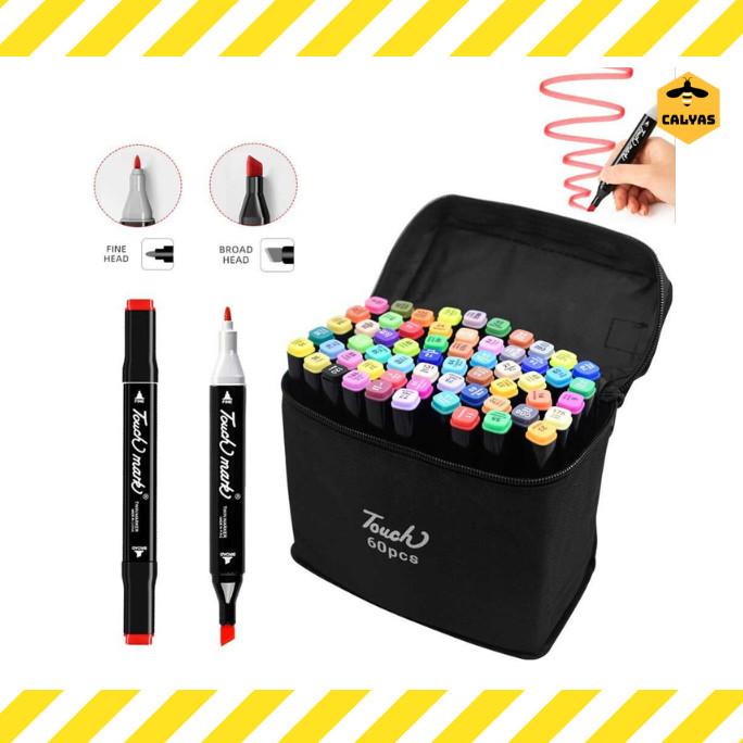 

Spidol Warna Multifungsi Dual Side Fine Art Brush Pen Art Marker Set
