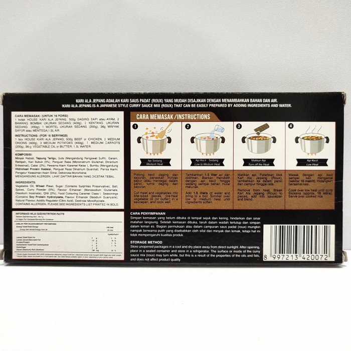 

Curry Spicy Saus Kari Ala Jepang House 300Gr - Bumbu Kari Sauce Japan