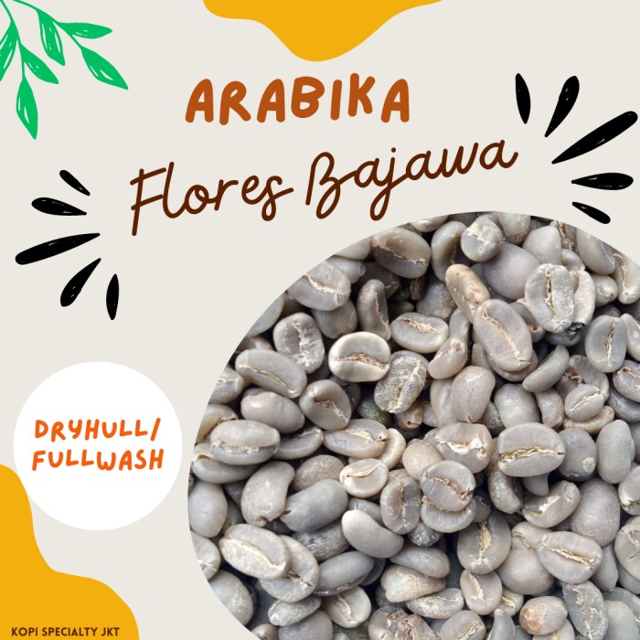 

Jualan Green Bean Arabika Flores Bajawa - Fullwash / Dryhull Proses (Grade 1) Bergaransi