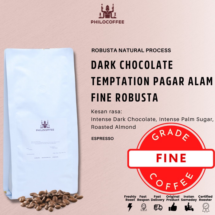 

Limited Kopi Dark Chocolate Temptation Pagar Alam Fine Robusta 150 Gr Limited