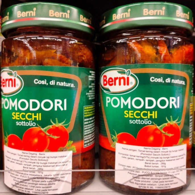 

Berni Pomodori Secchi 290Gr/Tomat Kering Dalam Sunflower Oil