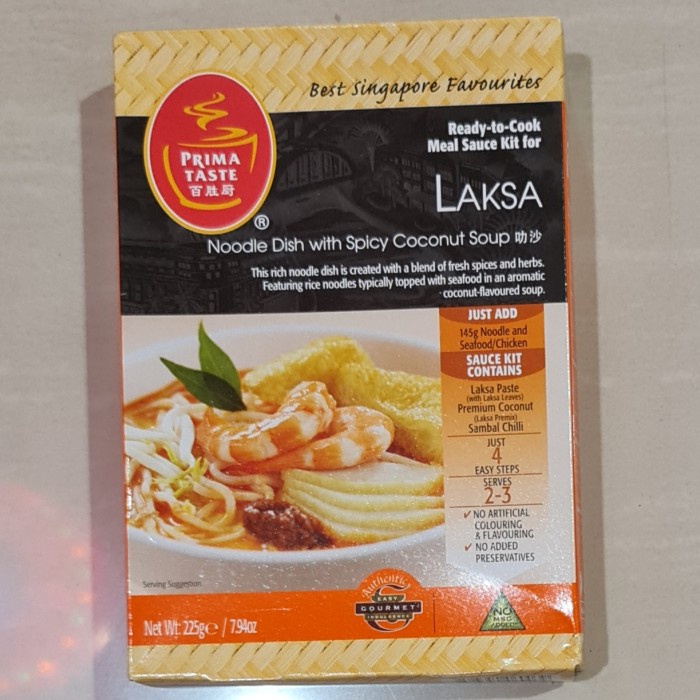 

Bumbu Prima Taste Laksa Noodle Dish With Spicy Coconut Soup 225 Gram