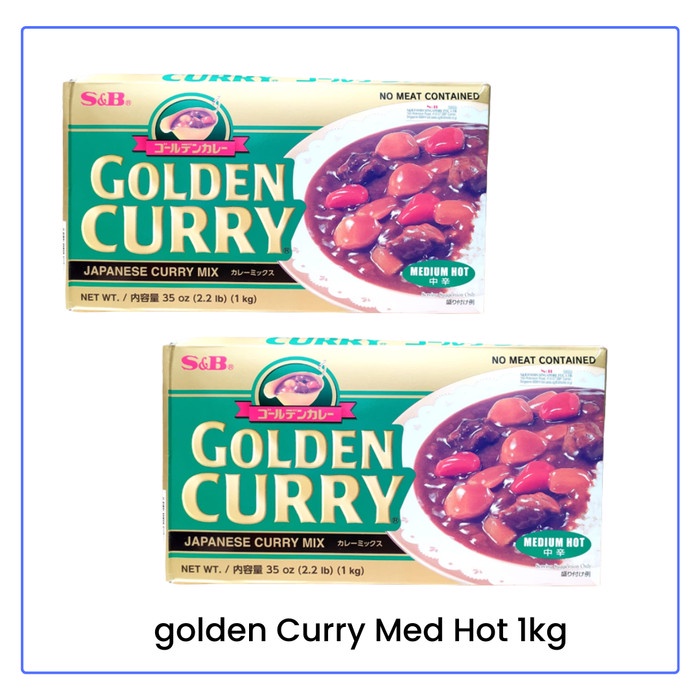 

S&B Golden Curry Medium Hot 1Kg/ Japanese Saus Kari Jepang Import 1 Kg