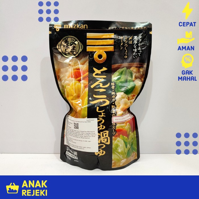 

Pork Bone & Soy Sauce Nabe Mizkan 750Gr - Kuah Bumbu Hotpot Shabu Soup