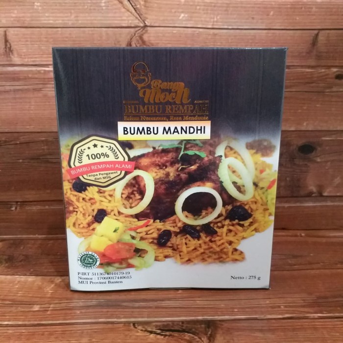 

Bumbu Rempah Nasi Mandi Tanpa Beras