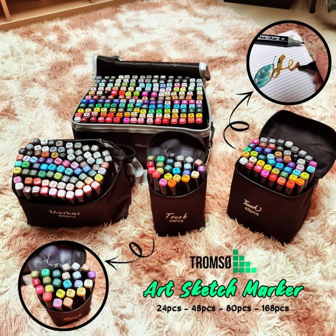 

Tromso Art Sketch Marker / Spidol Gambar Sentuh Dua Sisi
