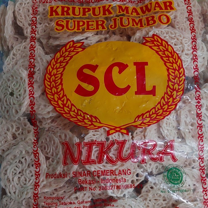 

' kerupuk mawar scl mentah / krupuk - udang & ikan & bawang (repack)