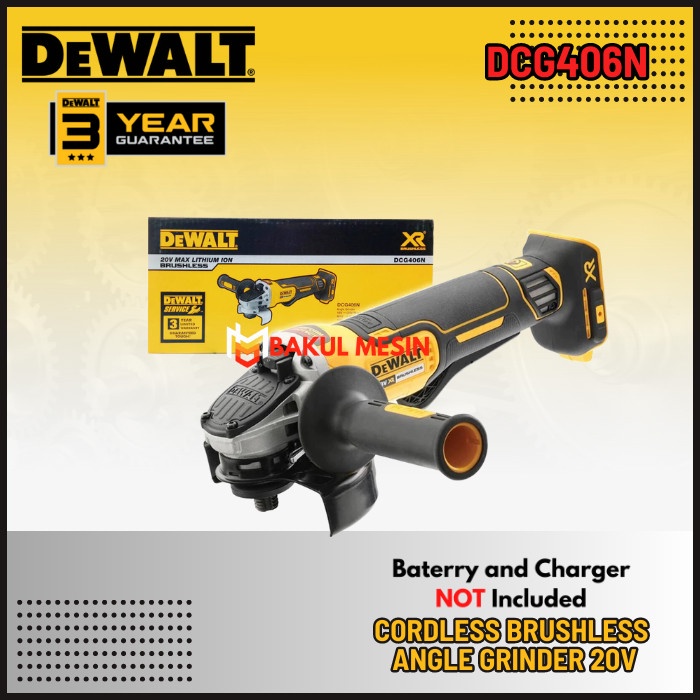DEWALT DCG406N Cordless Brushless angle Grinder 125MM