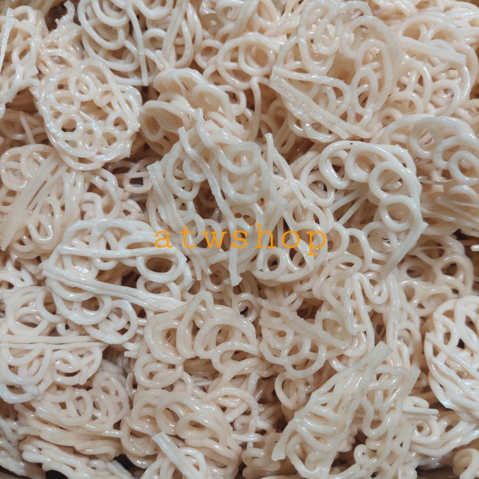 

' kerupuk mawar mentah ( putih / orange )