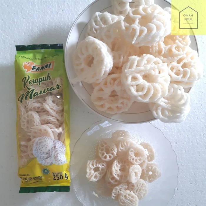 

' kerupuk mawar mentah kemasan 250gr
