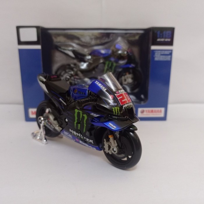 HOT SALE DIECAST MOTOGP YAMAHA MONSTER 20 FABIO QUARTARARO MAISTO 1:18 MURAH TERLARIS