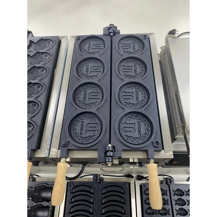 Terlaris Wintech Wth-Sztm-4C Waffle Coin Baker Mesin Pembuat Waffle Bentuk Koin