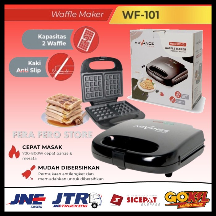 Terlaris Cetakan Waffle Croffle Wafel Crofel Maker Listrik Advance Wf101 Wf-101