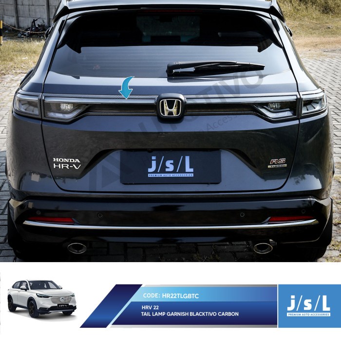 All New HRV 2022 Tail lamp Garnish Blacktivo Carbon JSL Garnis Lampu terpopuler