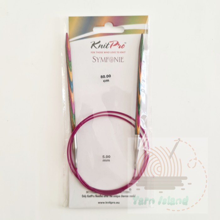 

KNITPRO FIXED CIRCULAR KNITTING NEEDLE SYMFONIE WOOD 80 CM 5 MM