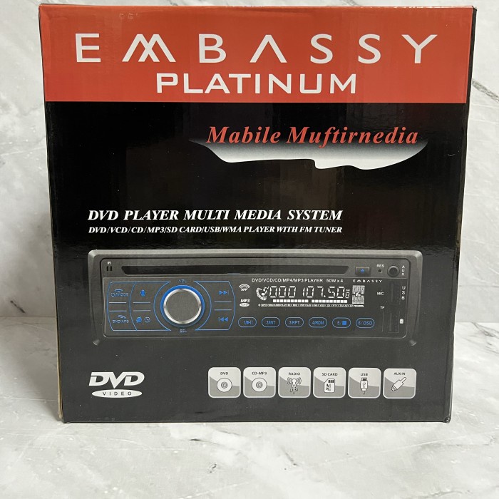 Single din tape mobil bluetooth Embassy populer