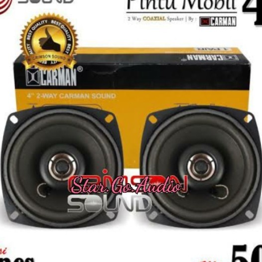 Speaker mobil 4inch Carman populer