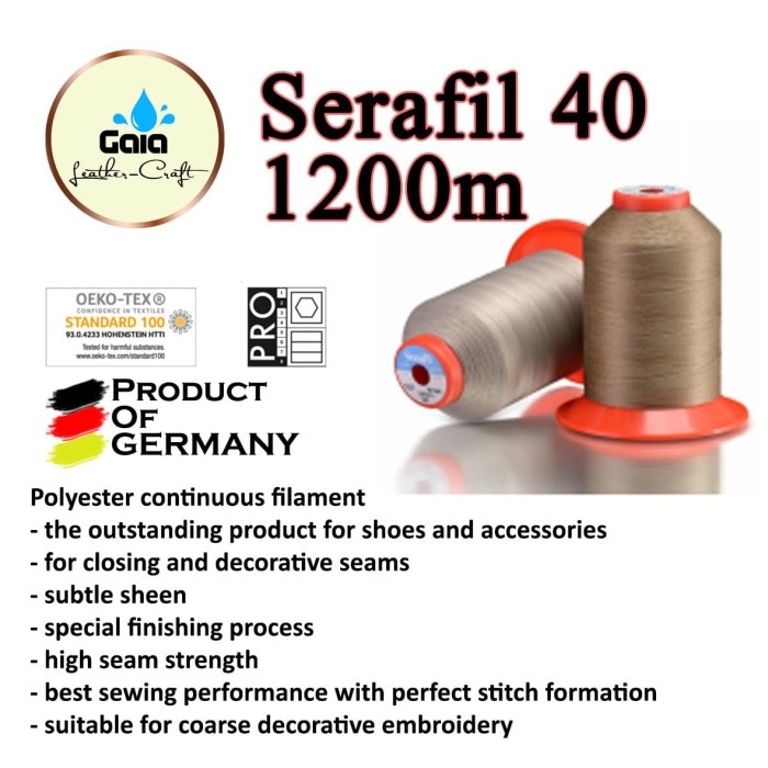 

SERAFIL 40 1200M - LEATHER THREAD - BENANG JAHIT KULIT