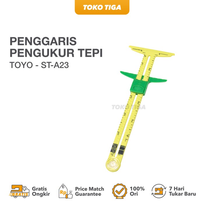 

PENGGARIS PENGUKUR TEPI/SEWING GAUGE KNITTING - TOYO - ST-A23