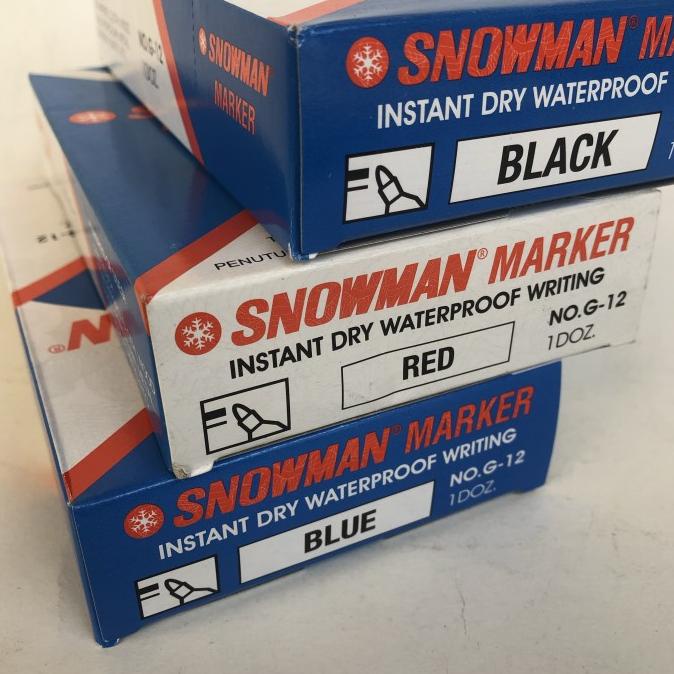 

spidol permanent marker SNOWMAN G-12 (lusin)